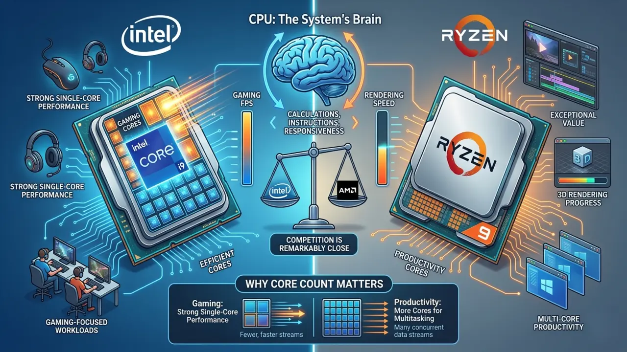 Desktop PC CPU (The Brain)