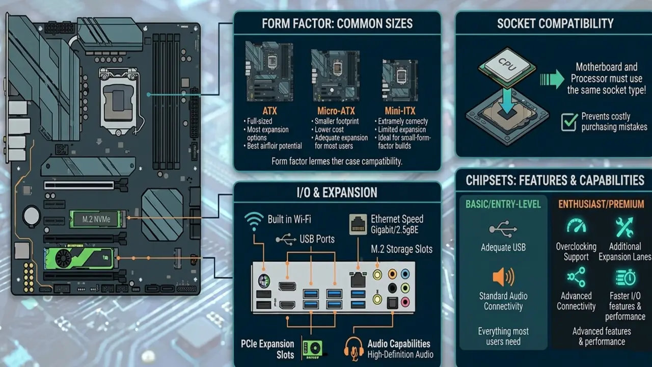 Desktop PC Motherboard (The Backbone)